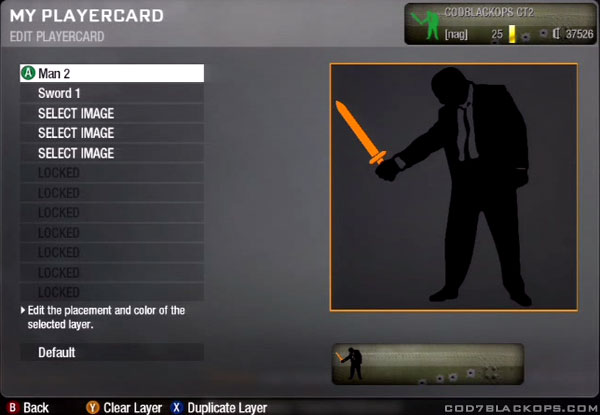 Playercard. Over 300 emblems to choose from! Emblems have to be bought with Playercard. Over 300 emblems to choose from! Emblems have to be bought with